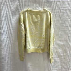Anthropologie yellow tie-dye sweatshirt